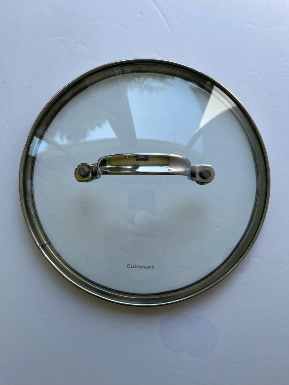 Cuisinart 8 Inch Glass Replacement Lid Pot Pan Cover Stainless Steel Rim